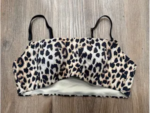 Victorias‎ Secret Leopard Print Wireless Bralette Tan Black Size Medium M/B80 thumbnail 1