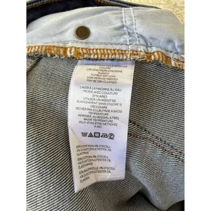 Pilcro and the Letterpress Anthropologie High Rise Straight Leg Raw Hem Jeans Dark Wash Blue Size 26 thumbnail 7