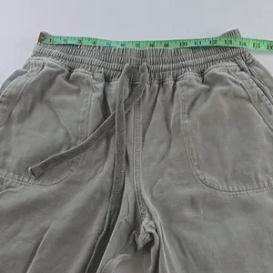 Zara‎ -172 Women's Grey Denim Joggers Raw Hem Size Medium thumbnail 5