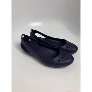 Crocs Kadee Flats Women Size 11 Purple Excellent Lightweight Slip On Breathable thumbnail 3