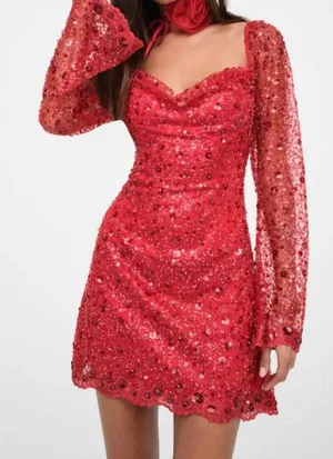For Love & Lemons Red Dress thumbnail 1