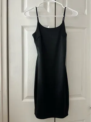 Silk Dress Mini Black thumbnail 3