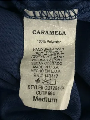 Caramela Striped Halter Maxi Dress in Blue White & Red MD thumbnail 14