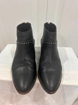 Thursday Boot Co. Downtown Black Studded Leather Ankle Booties Size 8.5 thumbnail 5
