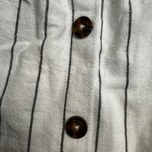 Sienna Sky‎ Womens Small White Black Striped Paperbag Waist Button Front Skirt thumbnail 2
