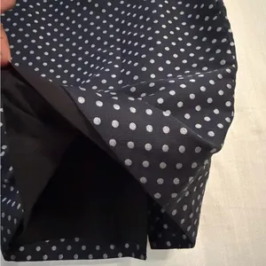 Ann Taylor women’s Size 4 Navy Polka Dot Skirt A-Line Lined Career Classic(A490) thumbnail 4