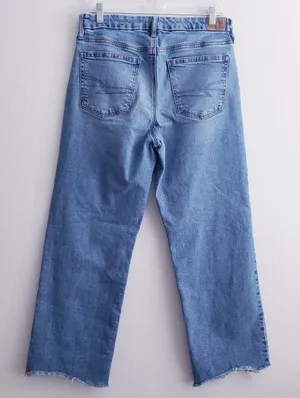 American Eagle Denim Straight Leg Mom Jeans thumbnail 6
