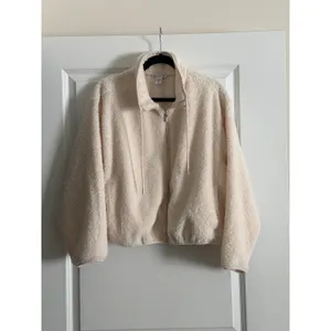 Athleta Cream In the Clouds Full Zip Bouclé Jacket Relaxed Fit Large NWOT thumbnail 5