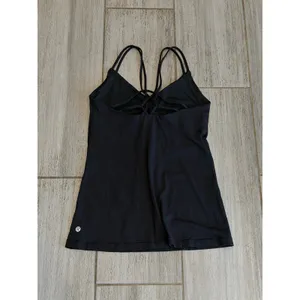 Lululemon Create Your Calm Tank Black Strappy Yoga Active Stretch Women Size 8 thumbnail 6