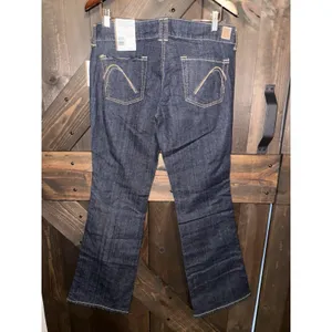 Y2K VTG Guess Women's NEW Jeans Sz 29 R Sweetheart Low Rise‎ Dark Boot Flare thumbnail 4