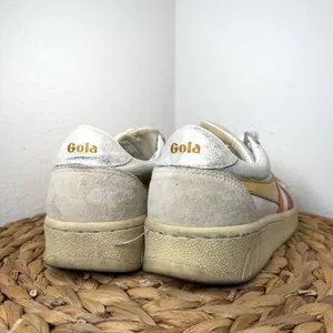 Gola Sneakers Grandslam Shimmer Flare Trainers Silver Multi Retro Women's Metal thumbnail 4