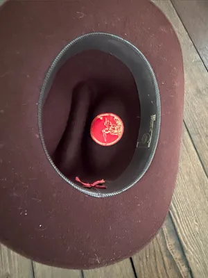 Bollman Brown Felt Western Cowboy Hat Size 7 1/2 thumbnail 3