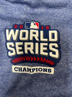 Stitches Chicago Cubs World Series Pullover Blue Size XL thumbnail 3