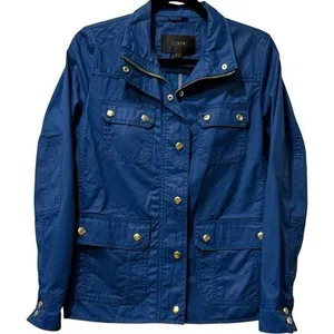 J.Crew Relaxed Navy Boyfriend‎ Field Jacket ASO Anastasia Steele Fifty Shades SM thumbnail 1