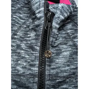 lululemon Define Track Jacket Space Dye Full Zip Pockets Gray Pink Size 4 thumbnail 5