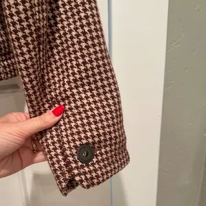 American‎ Eagle Houndstooth Wool Cropped Blazer Jacket Y2K Academia Preppy thumbnail 8