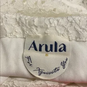 Arula LACE Floral Skirtall White Overall NWT 2X thumbnail 4