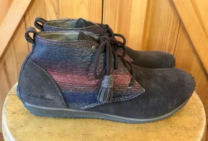 Eddie Bauer Size 7.5 Transition Brown Suede Lace-Up Chukka Boots 6180-266 thumbnail 1