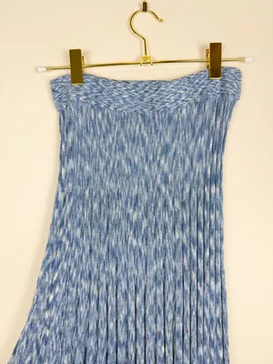 Free People Gold Coast Knit Maxi Skirt Bottled Blue Size XS thumbnail 10