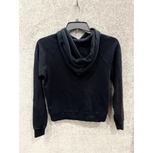 MATE the Label Women Hoodie XS Black Organic Cotton Raglan Pullover thumbnail 8
