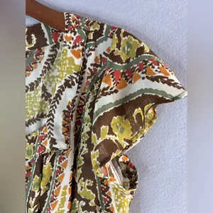 Sere Nade XL Workwear Paisley Women's Button Down Front Blouse Top thumbnail 4