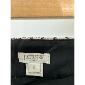 J. Crew‎ Factory Plaid Pink Tweed Mini Skirt Womens Size 0 E1665 Academia Preppy thumbnail 4