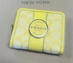coach Lonnie Small Zip Around Wallet In Signature Jacquard c8323 thumbnail 1
