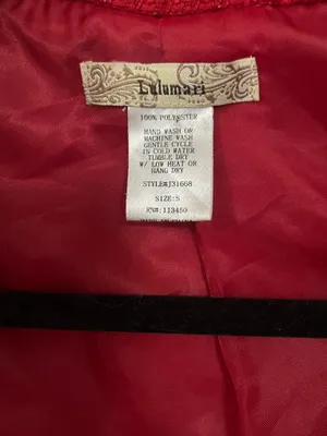 Women’s red peacoat thumbnail 2