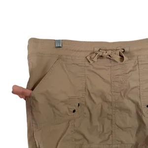 Old‎ Navy Y2K Beige Utility Mini Skirt Pull On Stretch Cotton Womens Size Small thumbnail 3