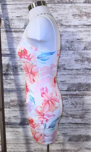 Boutique White Floral Mini Dress thumbnail 4