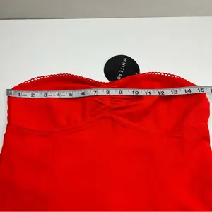 White Fox Lift You Up Strapless Mini Dress Chilli Orange Red‎ Womens Medium NEW thumbnail 6
