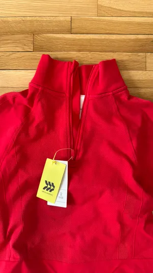 All in Motion Workout Top long sleeve red Women’s thumbnail 4