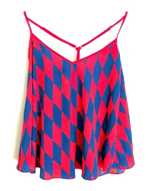 Geometric print tank top thumbnail 1