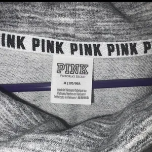 Victoria's Secret PINK gray, black, and white colorblock cowl neck pullover sweatshirt - Medium thumbnail 4