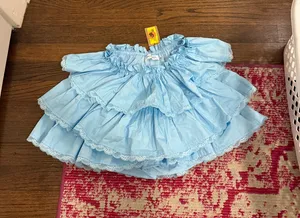 Vestique Mini blue ruffle skirt thumbnail 1