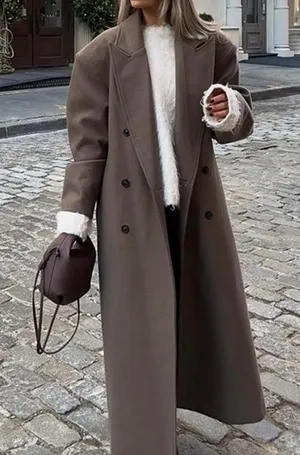 SOERA Nicole maxi coat - classy long trench coat thumbnail 1