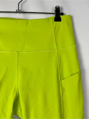 CRZ Yoga Lime Green Side Pocket Athletic Leggings M thumbnail 3