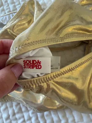 Solid & Striped One-Piece Swimsuit thumbnail 3