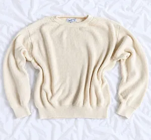 American Trench Cream Knit Sweater – Size Medium thumbnail 1