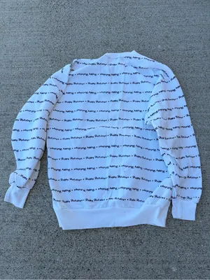 Vintage 1990s Ugly Christmas Sweater Sweatshirt Puffy Print Size Medium Y2K thumbnail 4