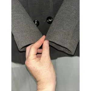 Pink Envelope Macys Pea Coat Purple Jacket Double Breast Small Grey thumbnail 4