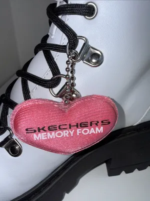 Skechers White Lace-Up Platform Lug Boots with Black Sole thumbnail 11
