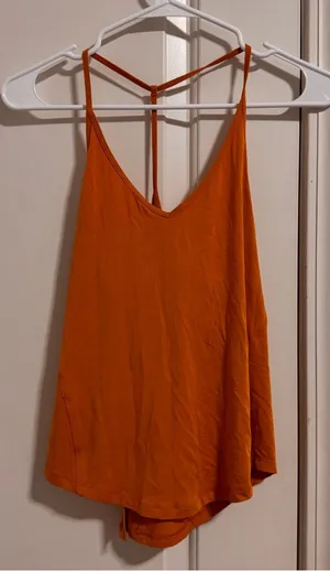 lululemon athletica Orange T-Back Camisole Tank thumbnail 1