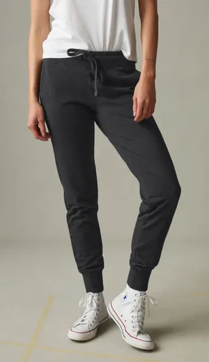 American Giant French‎ Terry Jogger Sweatpants Black Lounge READ Womens Medium thumbnail 1