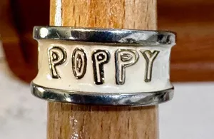 vintage Coach Poppy enamel band ring 2009-2012 preppy casual luxury coquette thumbnail 1