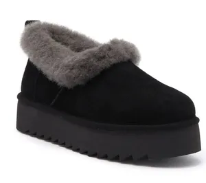 UGG Nita Genuine Shearling Slipper Black Gray Platform NWOB Women’s 9 thumbnail 1