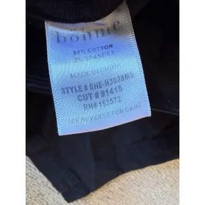 Bohme Womens Black High Waisted‎ Cotton Chino Shorts Size 29 Double Button thumbnail 4
