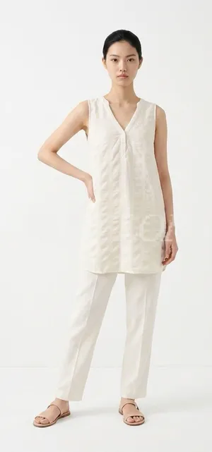 Anthropologie Maeve Women’s White Top Tunic Small thumbnail 1
