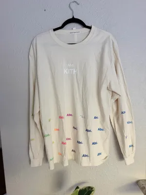 Advisory Board Crystals x Kith long sleeve ABC logo cream multi color shirt S thumbnail 3