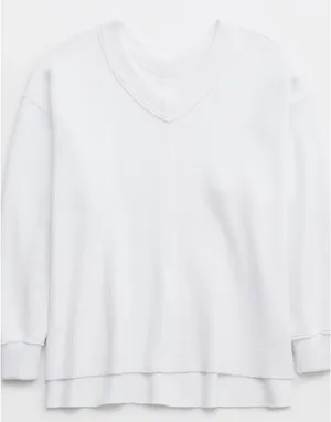 Aerie Textured Pullover Sweatshirt thumbnail 1